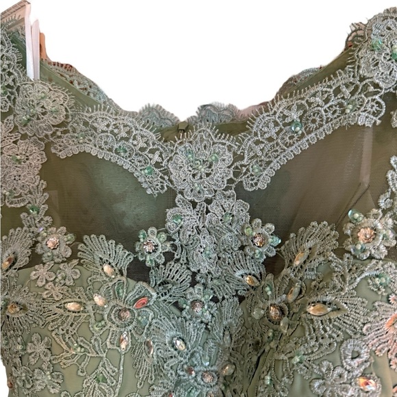 Lover Kiss Women’s Long Elegant Dress – Mint Green – Maxi Formal. Size XXL - Picture 4 of 14